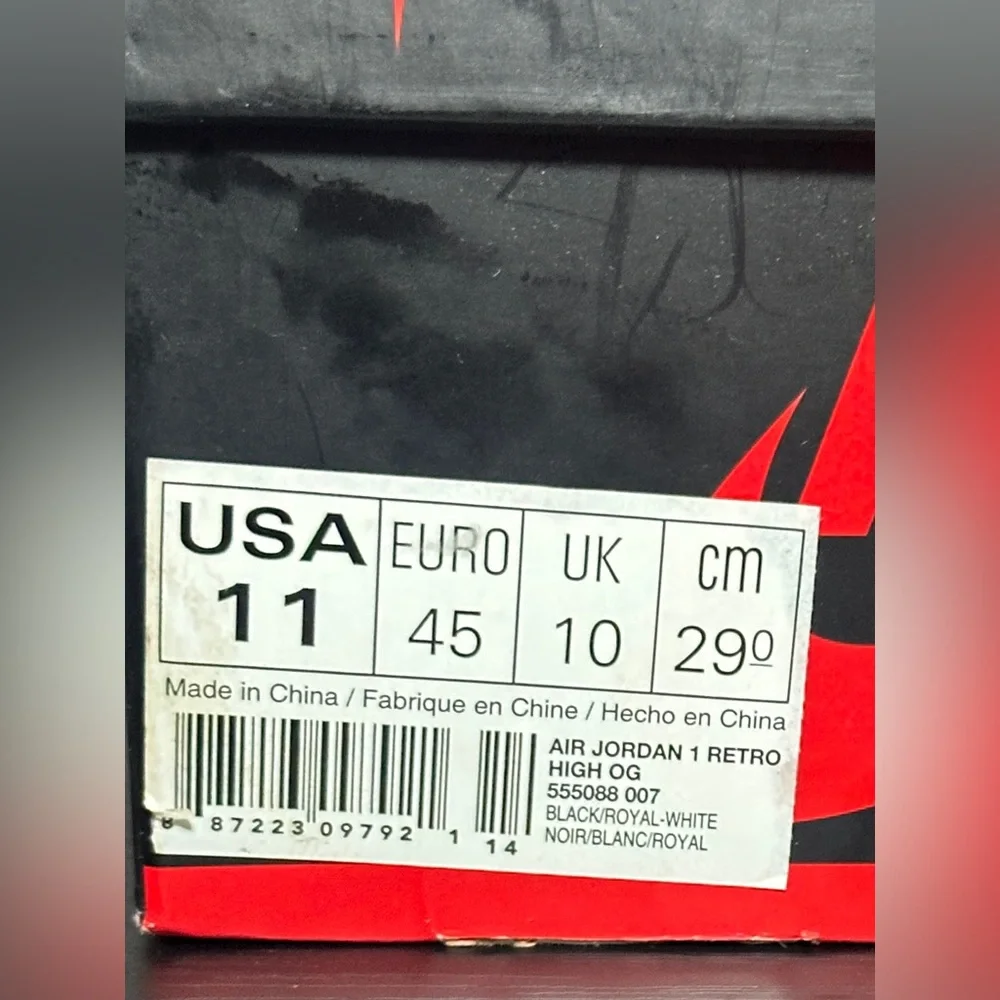 Size 11 - Jordan 1 Retro OG High Royal